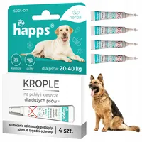 Happs - herbal krople na pchły i kleszcze dla dużych psów