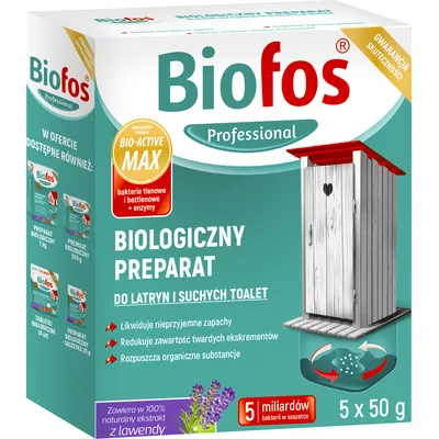BIOFOS bakterie do latryn i suchych toalet 250g
