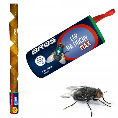Bros - lep okrągły MAX na muchy komary meszki 1 szt.