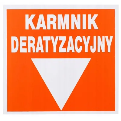 Pest Pro - naklejka - KARMNIK DERATYZACYJNY - 1szt