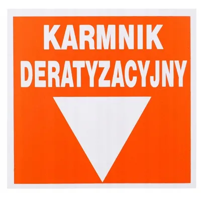 Pest Pro - naklejka - KARMNIK DERATYZACYJNY - 1szt