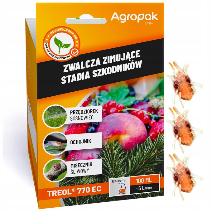 Agropak - Treol 770 EC olej parafinowy środek na przędziorka misecznika -100ml