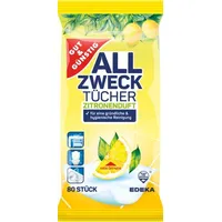 G&amp;G - uniwersalne chusteczki nawilżone do powierzchni lemon 80szt.