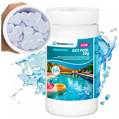 Basenpro - Oxy Pool aktywny tlen tabletki 1kg