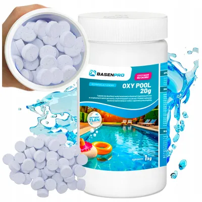Basenpro - Oxy Pool aktywny tlen tabletki 1kg