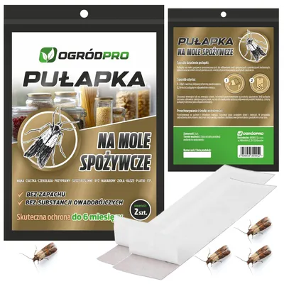 OGRÓDPRO - pułapka wabiąca na MOLE SPOŻYWCZE skuteczna lep środek owady 2 SZT. 