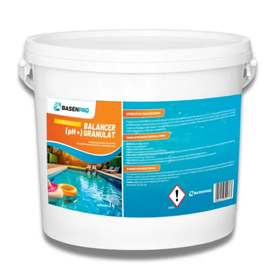 BASENPRO - Balancer PH+ granulat 3kg podwyższa pH wody w basenie